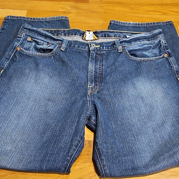 Lucky Brand 361 Men's Jeans Blue Denim Straight Leg Waist 36 - Picture 6 of 12